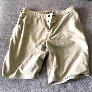 Hurley (Nike dri-fit material) size 33 Tan shorts